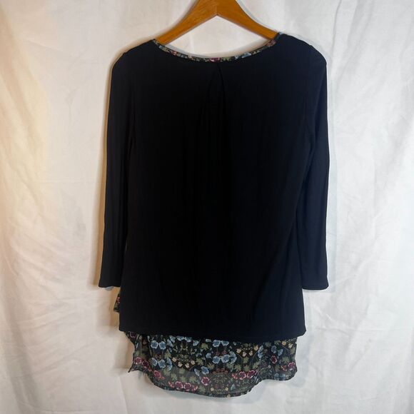 Lauren Conrad Whimsical Fairy Core Floral Under Layer Top Side Floral Ties Sz SM - Picture 2 of 11